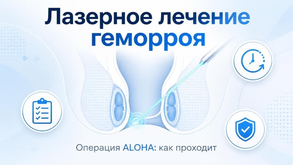 Лазерное лечение геморроя — операция ALOHA
