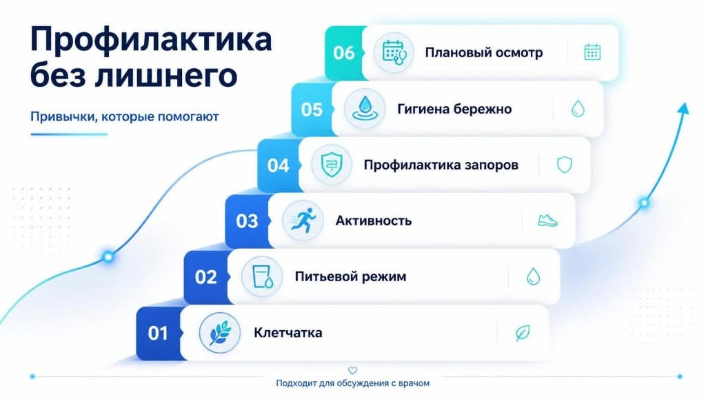 Профилактика анальных полипов