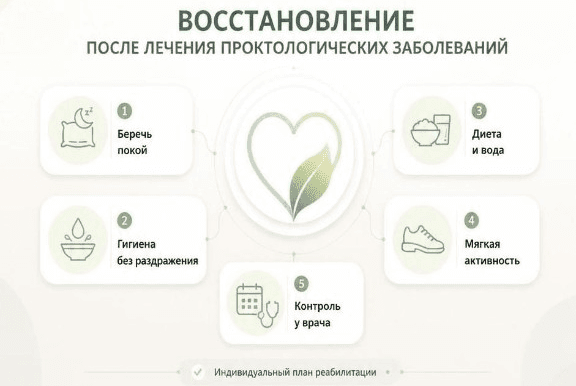 Восстановление после удаления полипа